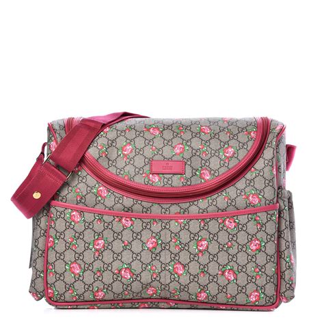 gucci pink diaper bag|authentic gucci diaper bag.